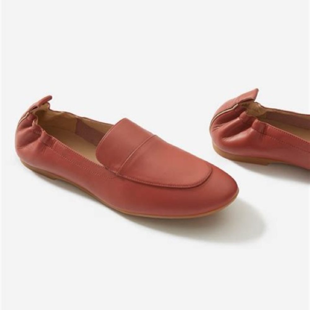 Everlane The Day Loafer Leather Dark Rose Pink Made in Italy - Size 10 - Picture 4 of 14